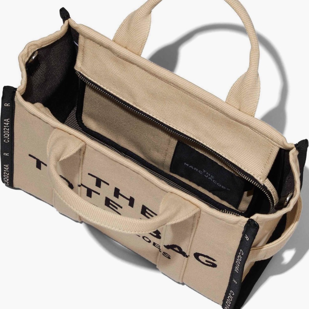 Marc Jacobs Tan and Black Canvas Tote - Picture 2 of 5
